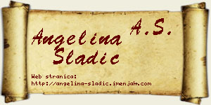 Angelina Sladić vizit kartica